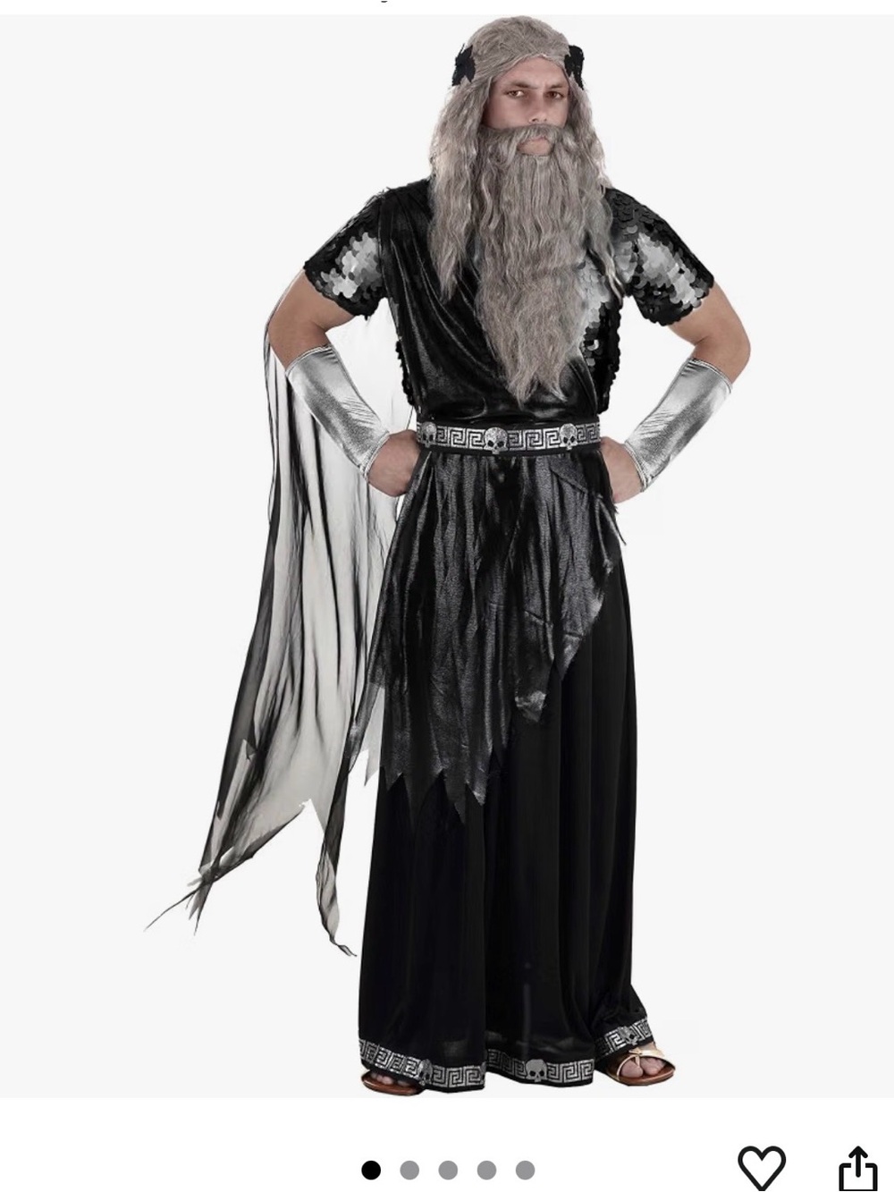 Men's Underworld Hades Adult Costume by Fun Costumes-Size L